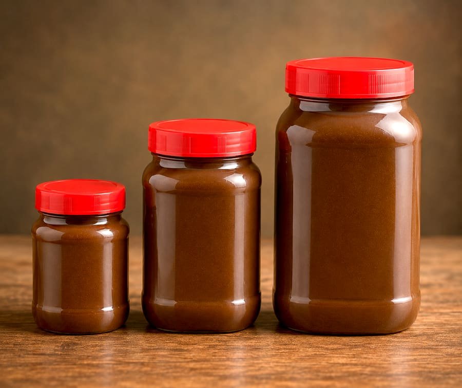 Rihaakuru jars three sizes